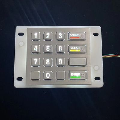 Waterproof Backlit Numeric Keypad Stainless Steel Luminous Metal GZ-B009083,USB tipkovnica